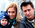 Прогулка с Павлом Прилучным и его семьёй