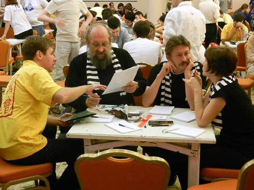 Анатолий ВАССЕРМАН с коллегами - сильнейшими игроками планеты - на чемпионате в Одессе