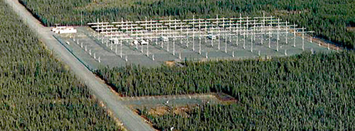 Комплекс HAARP, построенный на военном полигоне Гаккона на Аляске