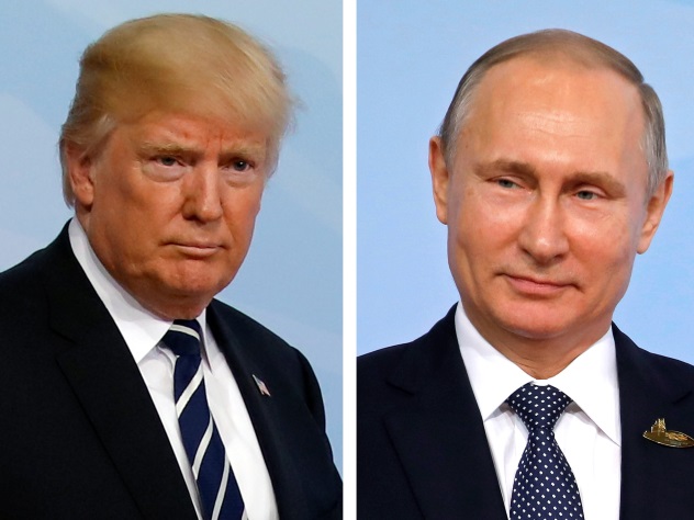 Появилось видео первого рукопожатия Путина и Трампа