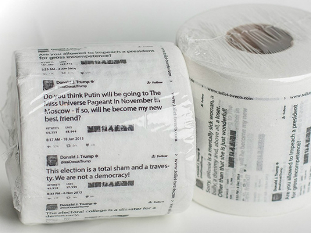 Туалетная бумага с твитами Трампа произвела фурор на Amazon