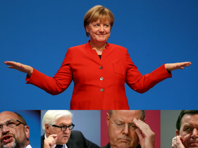 Экзитполы показали победу партии Меркель на выборах в Германии