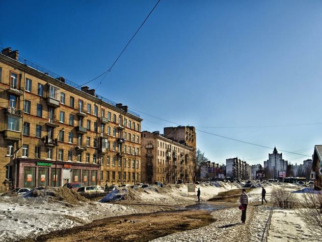 В Петербурге образовались 7-балльные пробки из-за гололеда‍