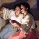 Картина художника Николая Пимоненко "Святочные гадания"